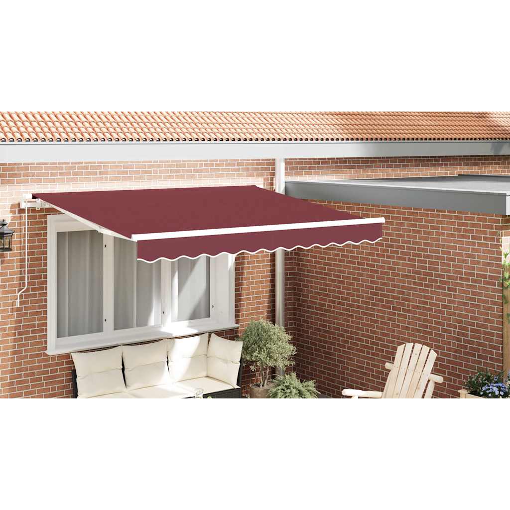 Awning Valance Replacement Burgundy Stripe 2.5 m Polyester
