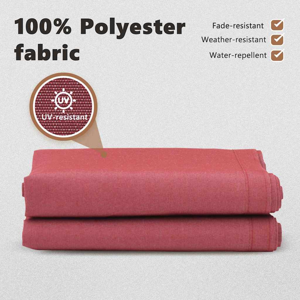 Awning Valance Replacement Burgundy Stripe 2.5 m Polyester