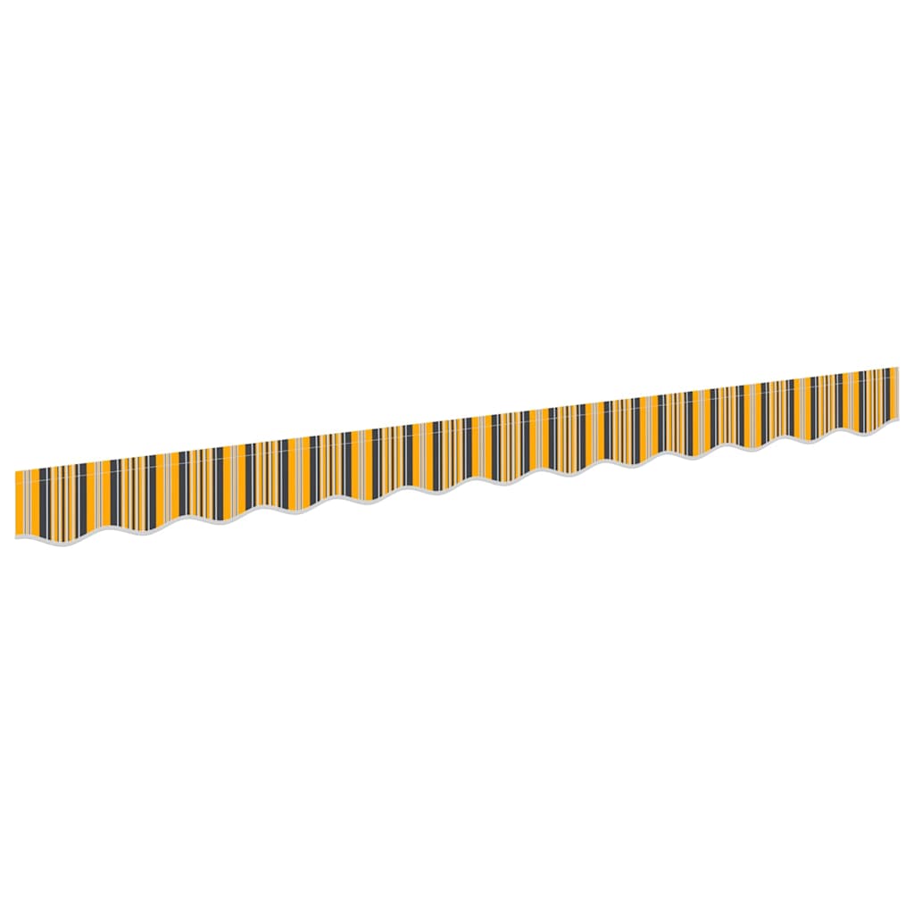 Awning Valance Replacement Yellow and Grey 2.5 m Polyester