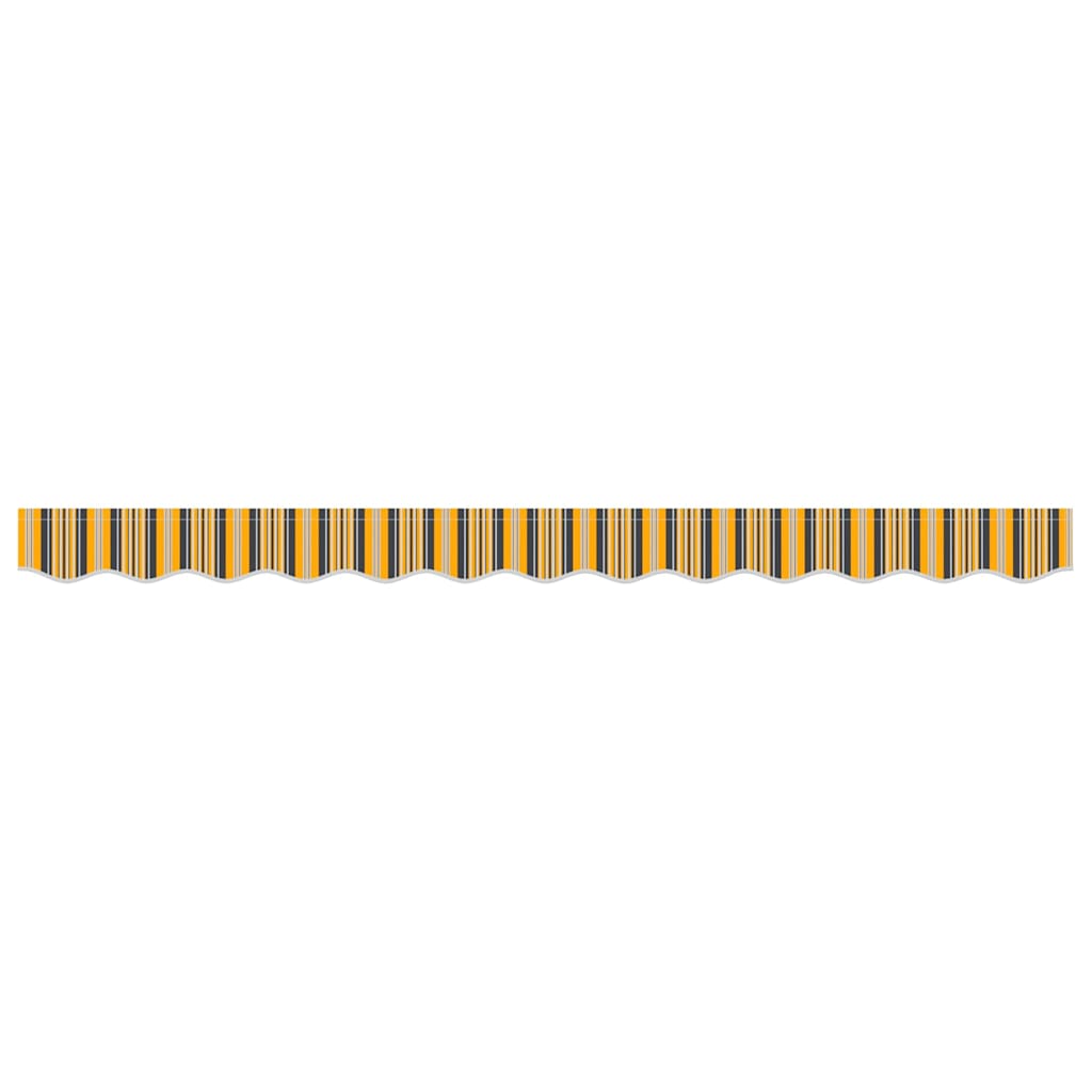 Awning Valance Replacement Yellow and Grey 2.5 m Polyester