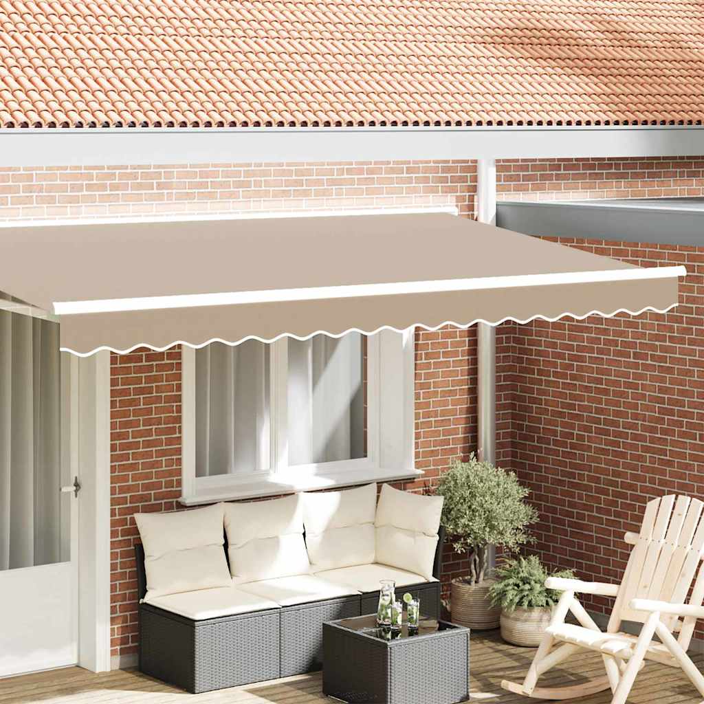 Awning Valance Replacement Beige 4 m Polyester