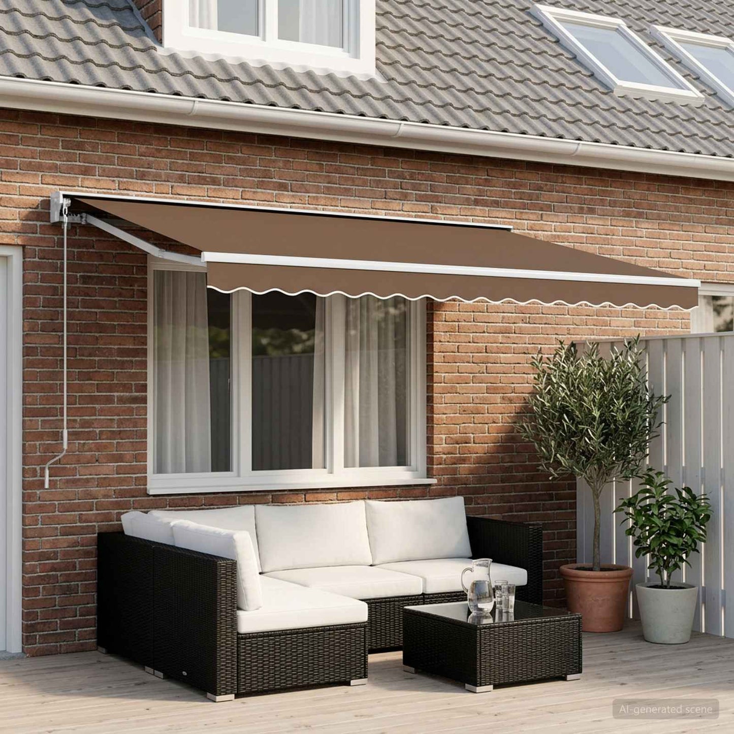 Awning Valance Replacement for 6 m Beige Polyester
