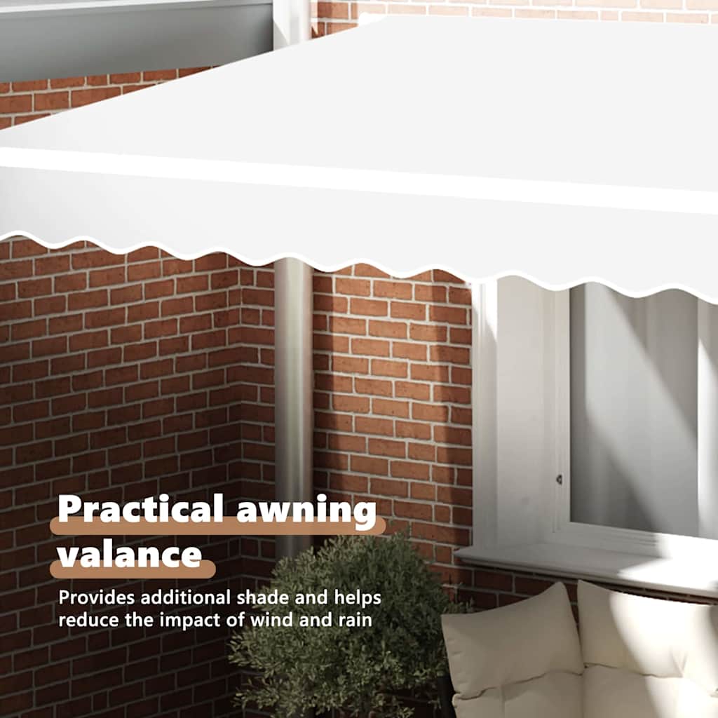 Awning Valance Replacement White 2.5 m Polyester