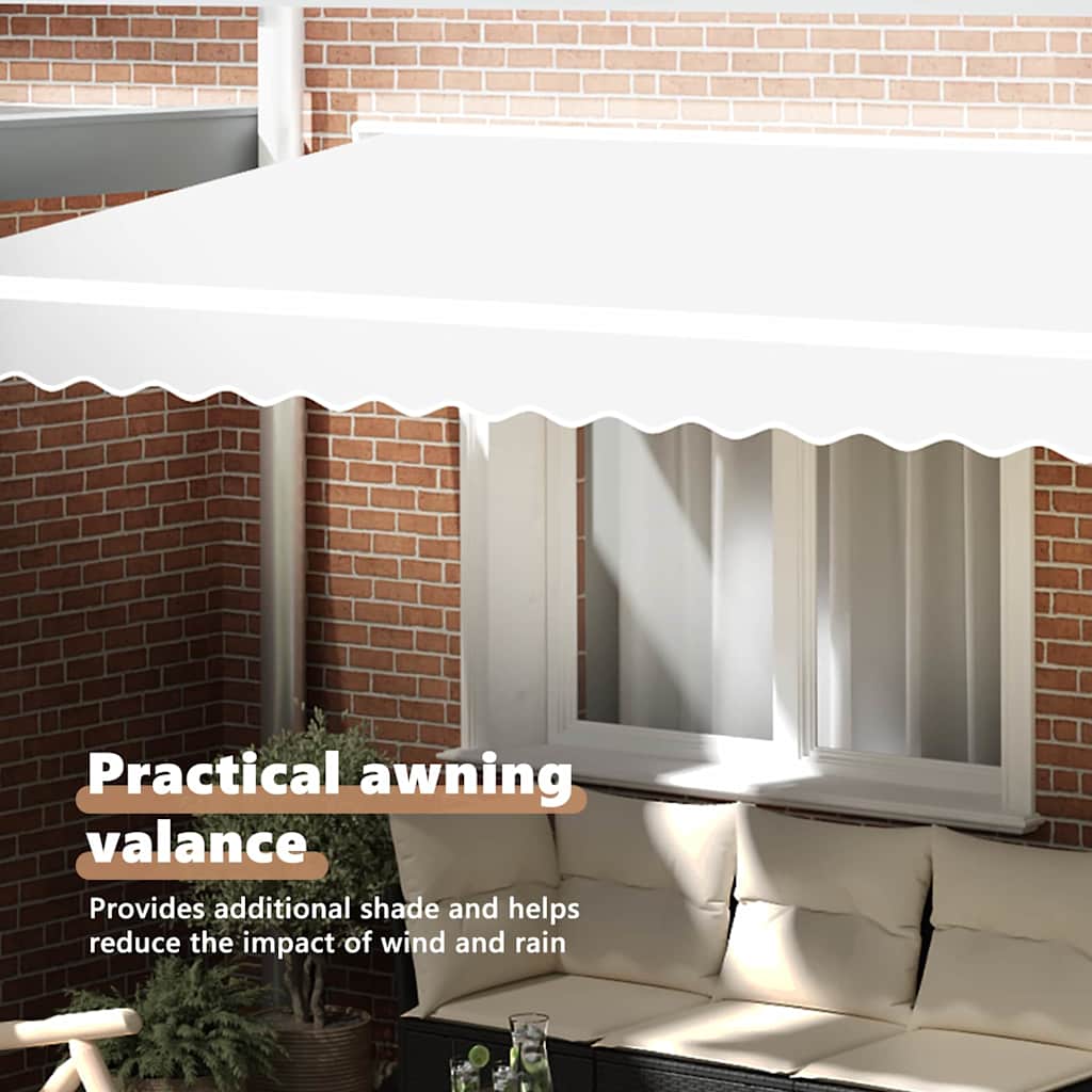 Awning Valance Replacement White 4.5 m Polyester
