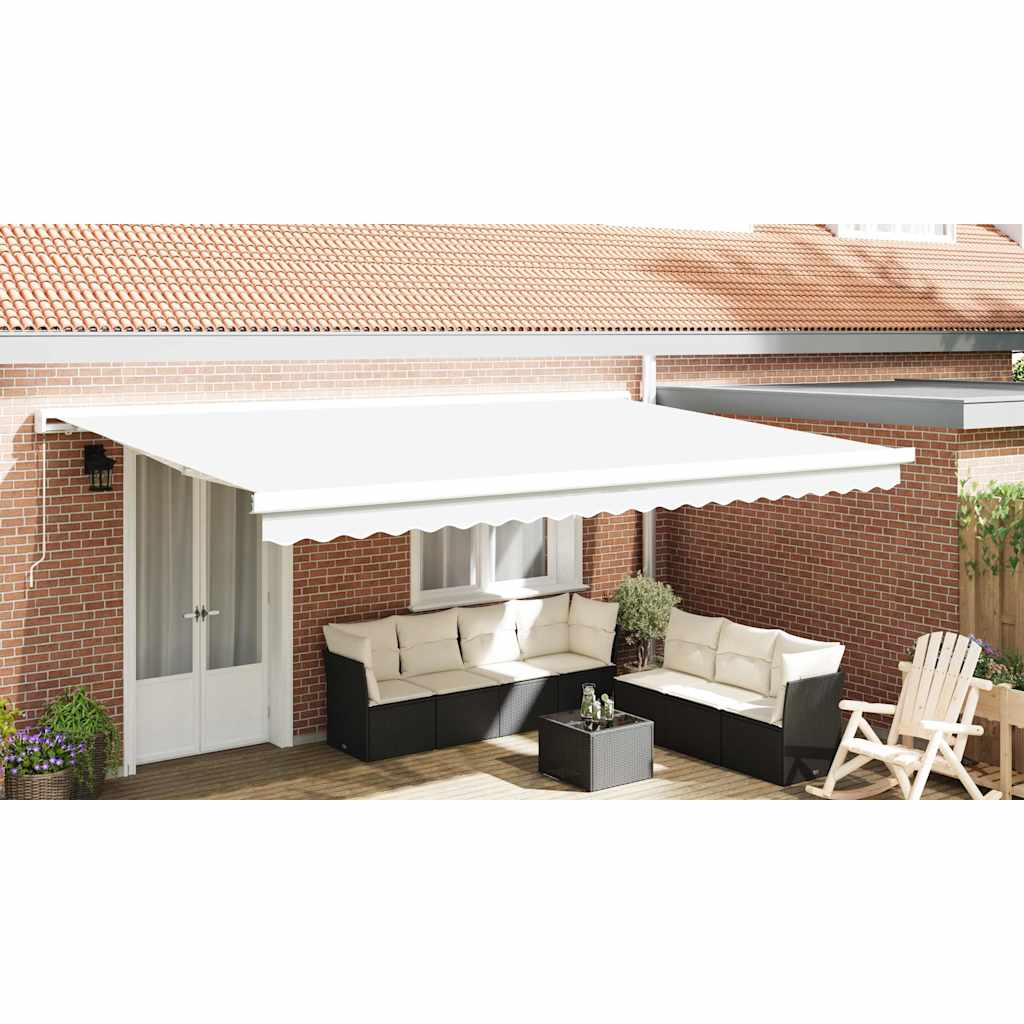Awning Valance Replacement White 480 x 20 cm Polyester