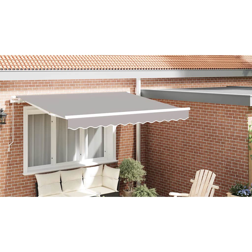 Awning Valance Replacement Light Grey 2.5 m Polyester