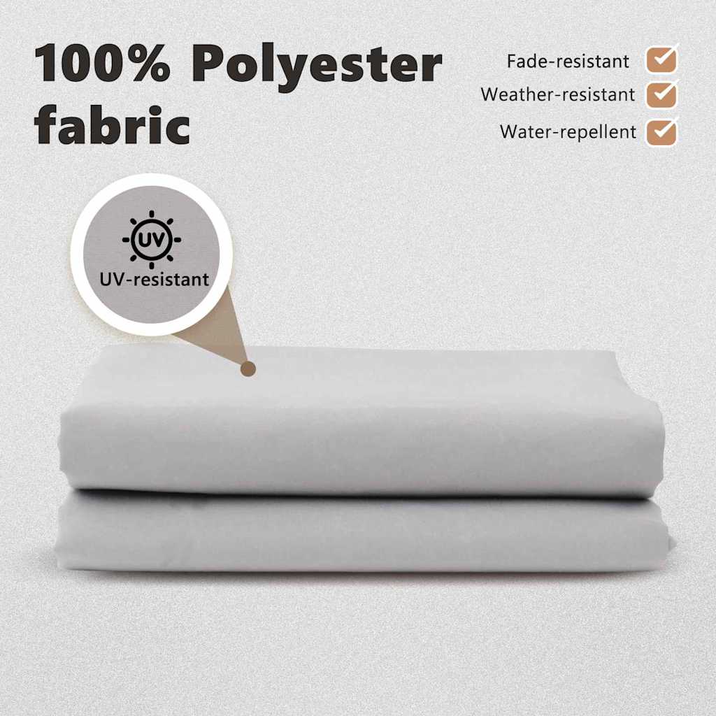 Awning Valance Replacement Light Grey 2.5 m Polyester