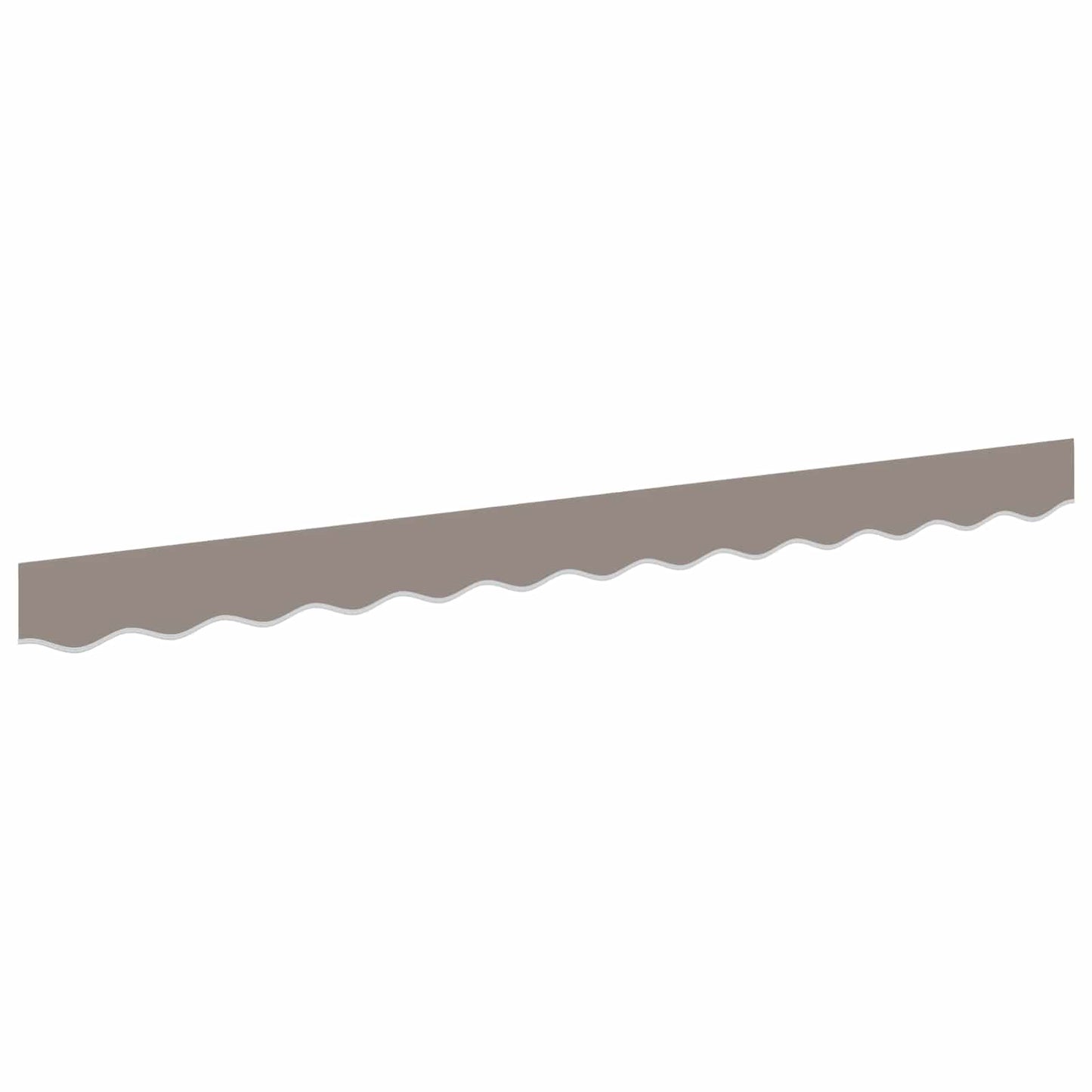 Awning Valance Replacement for 2.5 m Light Grey Polyester