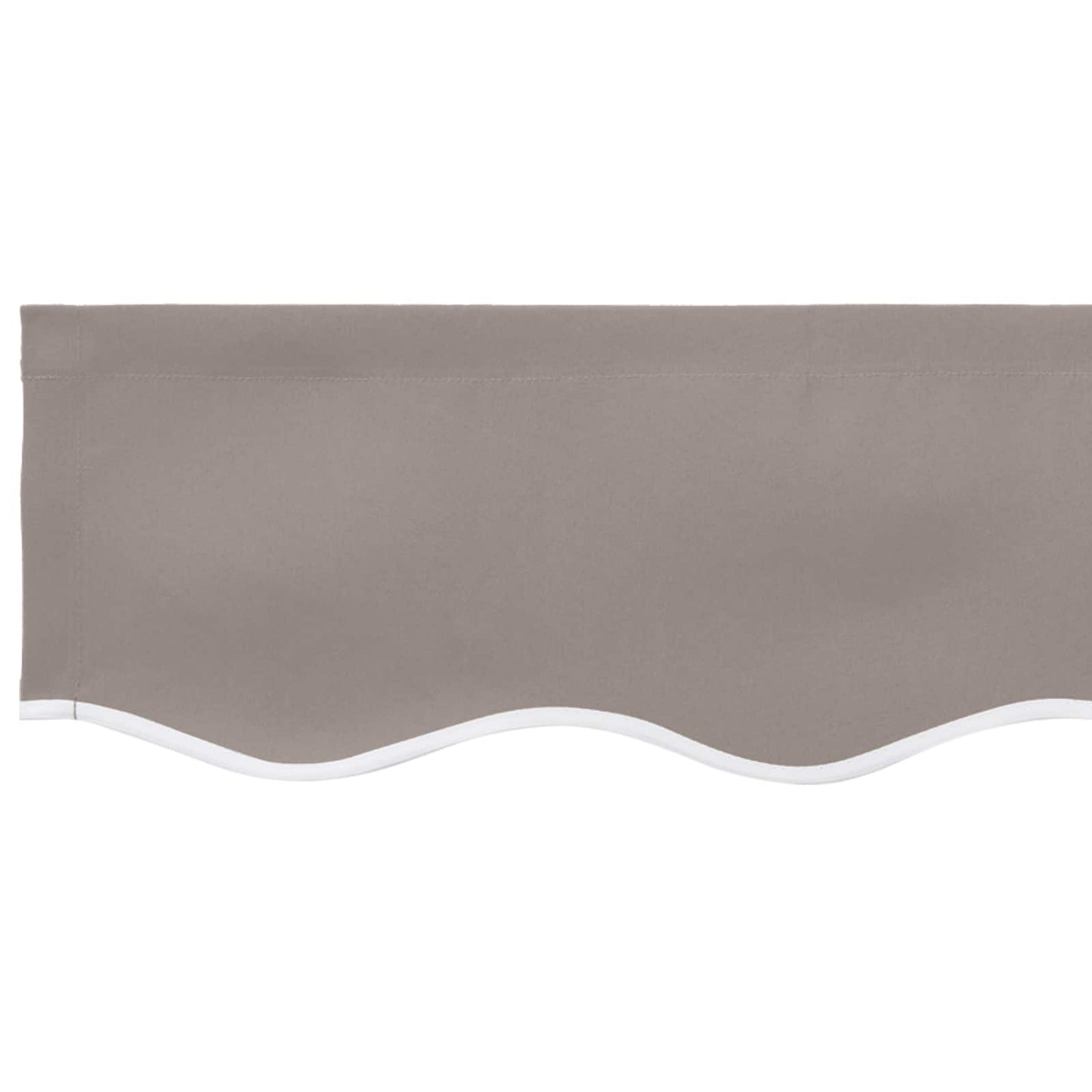 Awning Valance Replacement Light Grey 330 x 20 cm Polyester