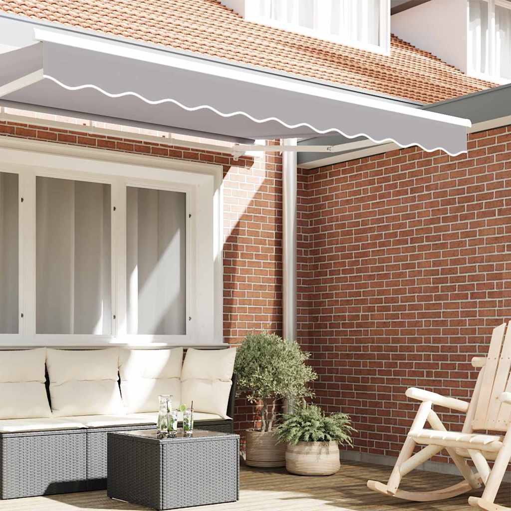 Awning Valance Replacement Light Grey 3.5 m Polyester