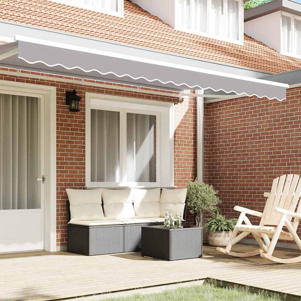 Awning Valance Replacement Light Grey 4 m Polyester