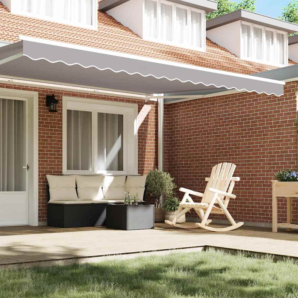 Awning Valance Replacement Light Grey 4.5 m Polyester