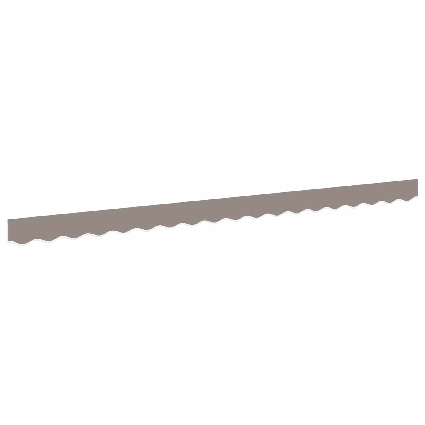 Awning Valance Replacement Light Grey 430 x 20 cm Polyester