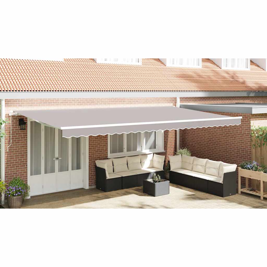 Awning Valance Replacement Light Grey 6 m Polyester