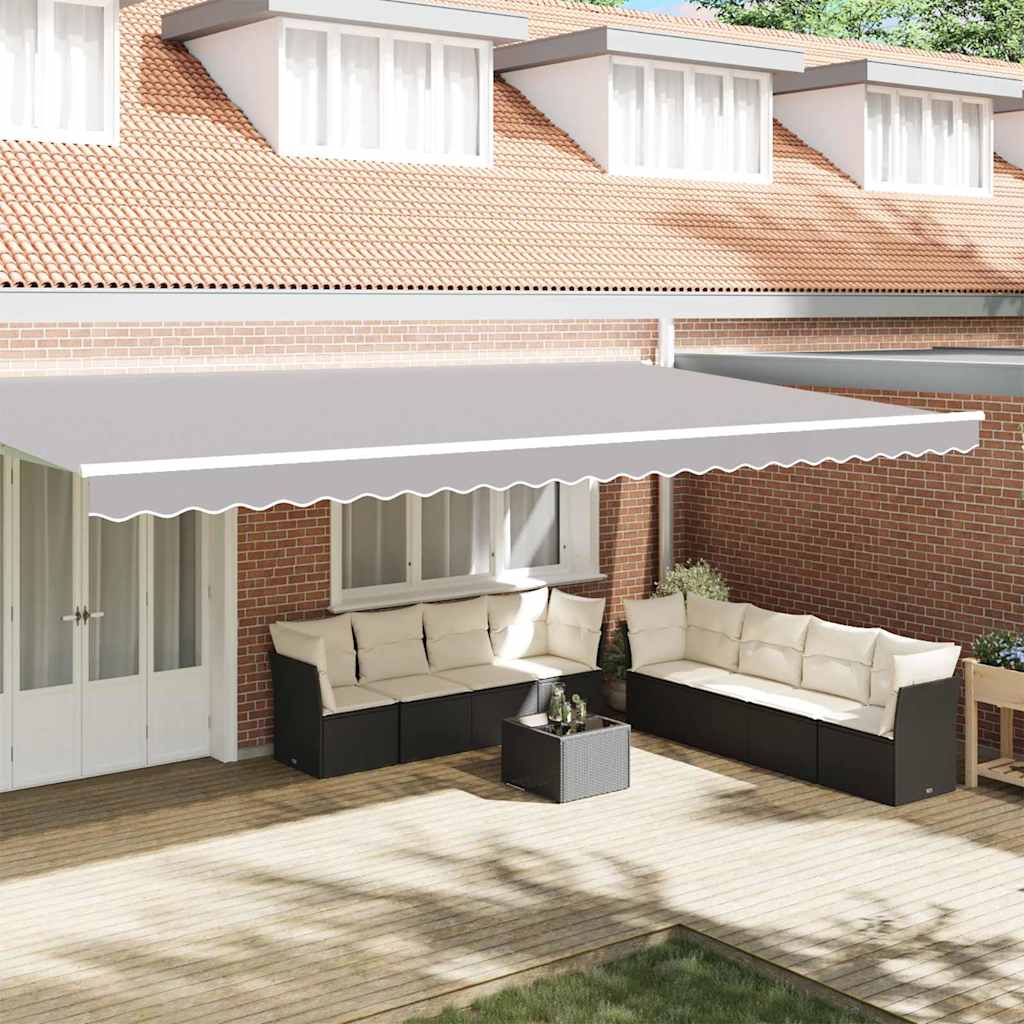 Awning Valance Replacement Light Grey 6 m Polyester