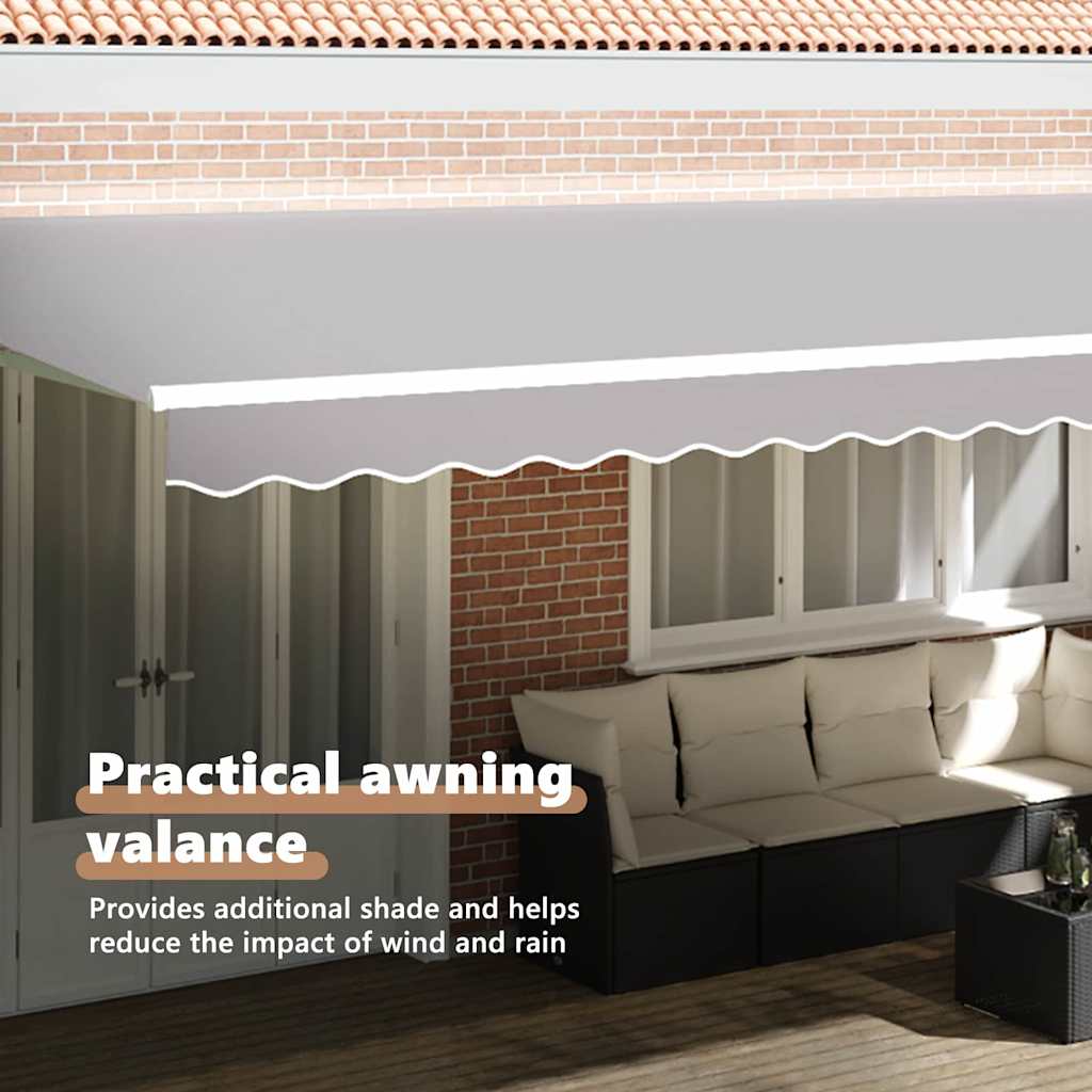 Awning Valance Replacement Light Grey 6 m Polyester