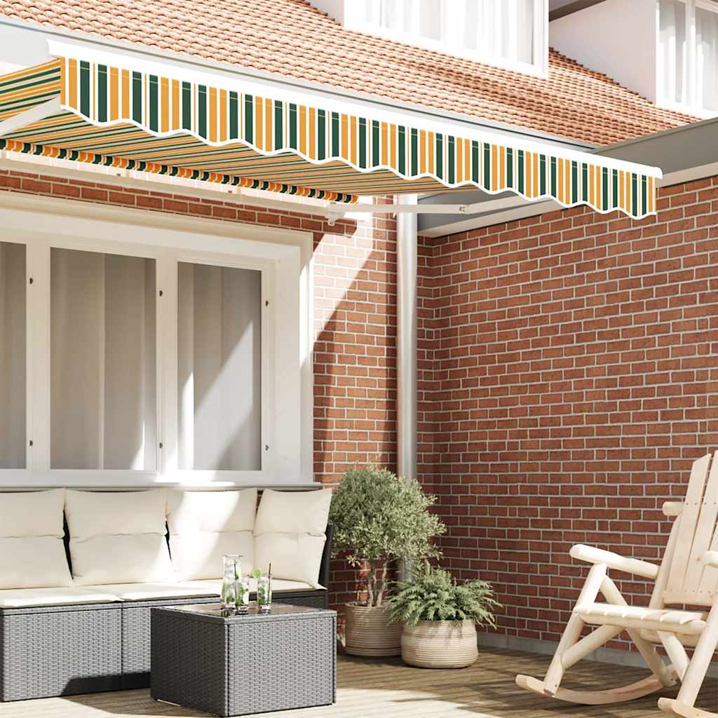 Awning Valance Replacement Green and yellow 3 m Polyester