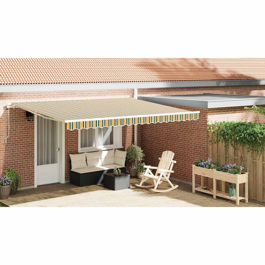 Awning Valance Replacement Green and yellow 4.5 m Polyester
