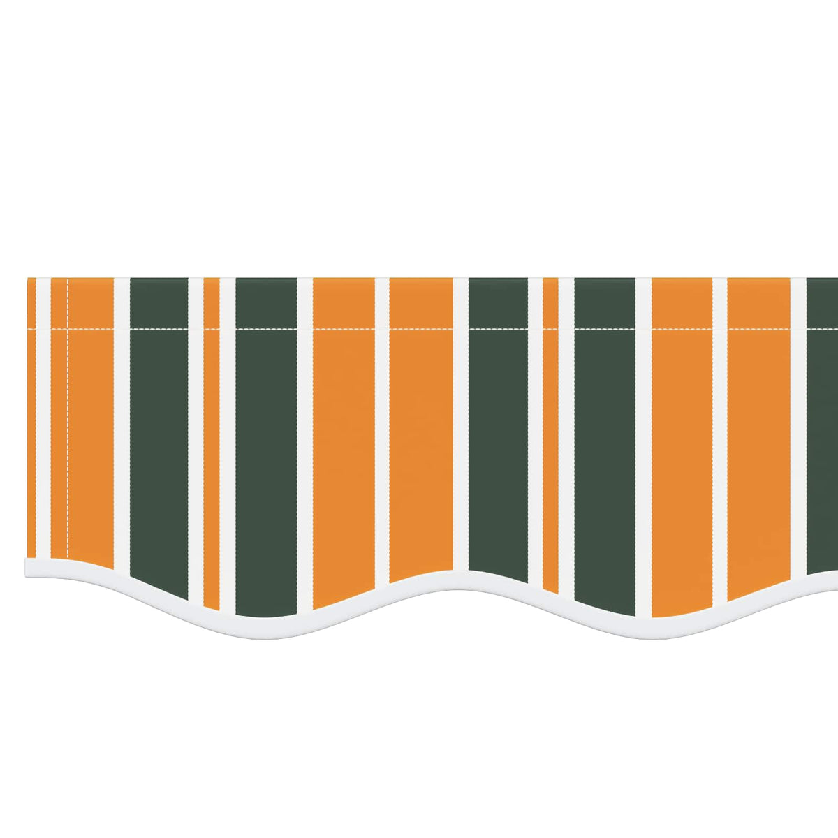 Awning Valance Replacement for 5 m Green & Yellow Stripe