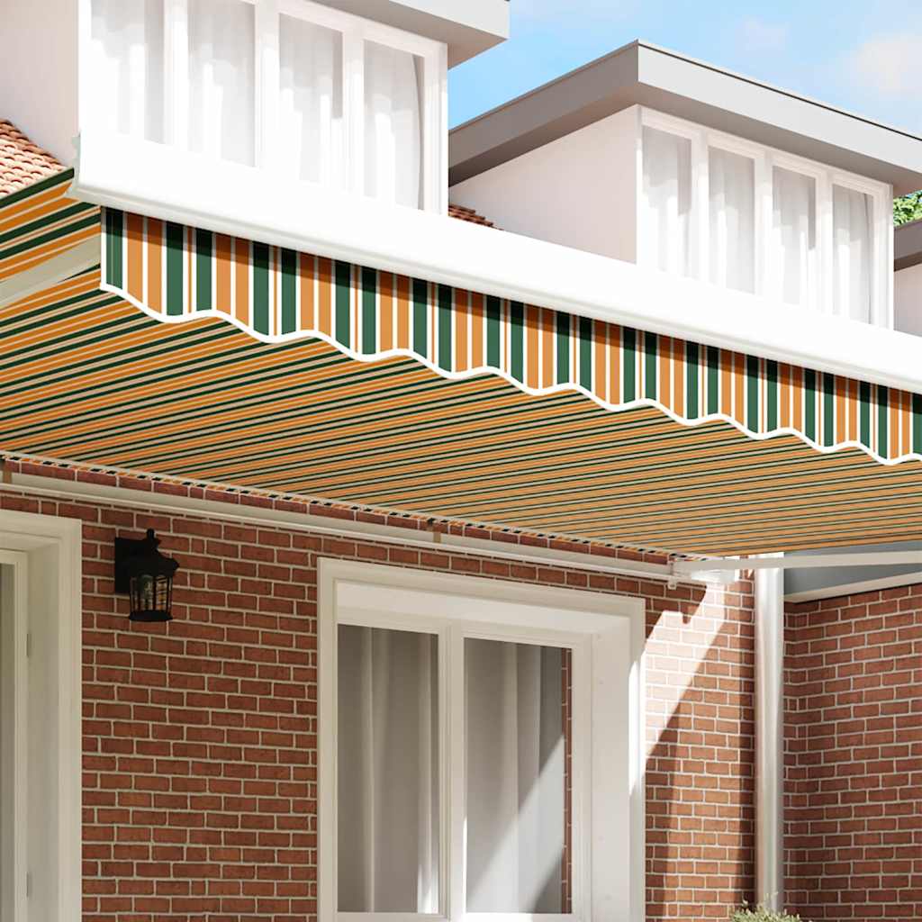Awning Valance Replacement Green and yellow 480 x 20 cm