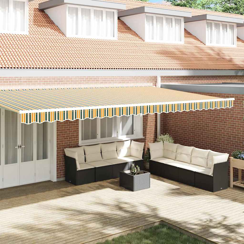 Awning Valance Replacement Green and yellow 6 m Polyester