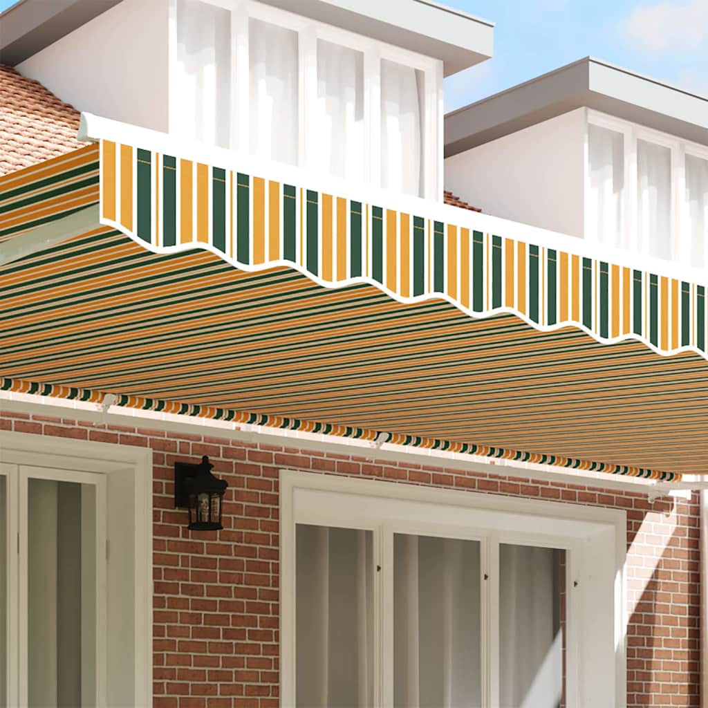 Awning Valance Replacement Green and yellow 6 m Polyester