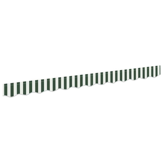 Awning Valance Replacement Green and White 3 m Polyester