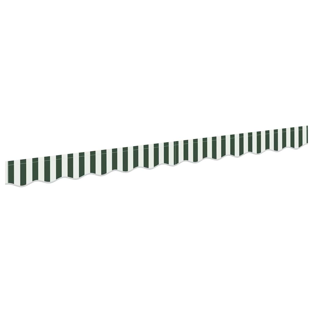 Awning Valance Replacement Green and White 3.5 m Polyester