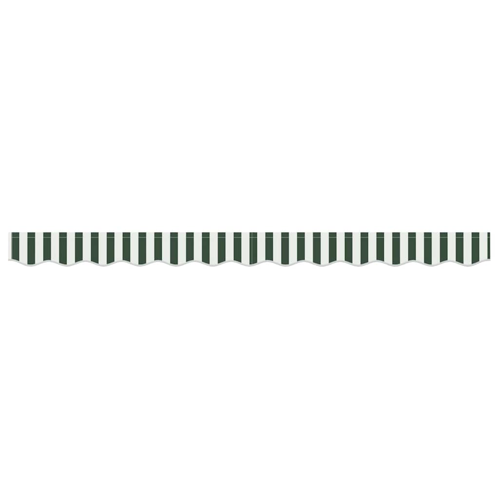 Awning Valance Replacement Green and White 3.5 m Polyester