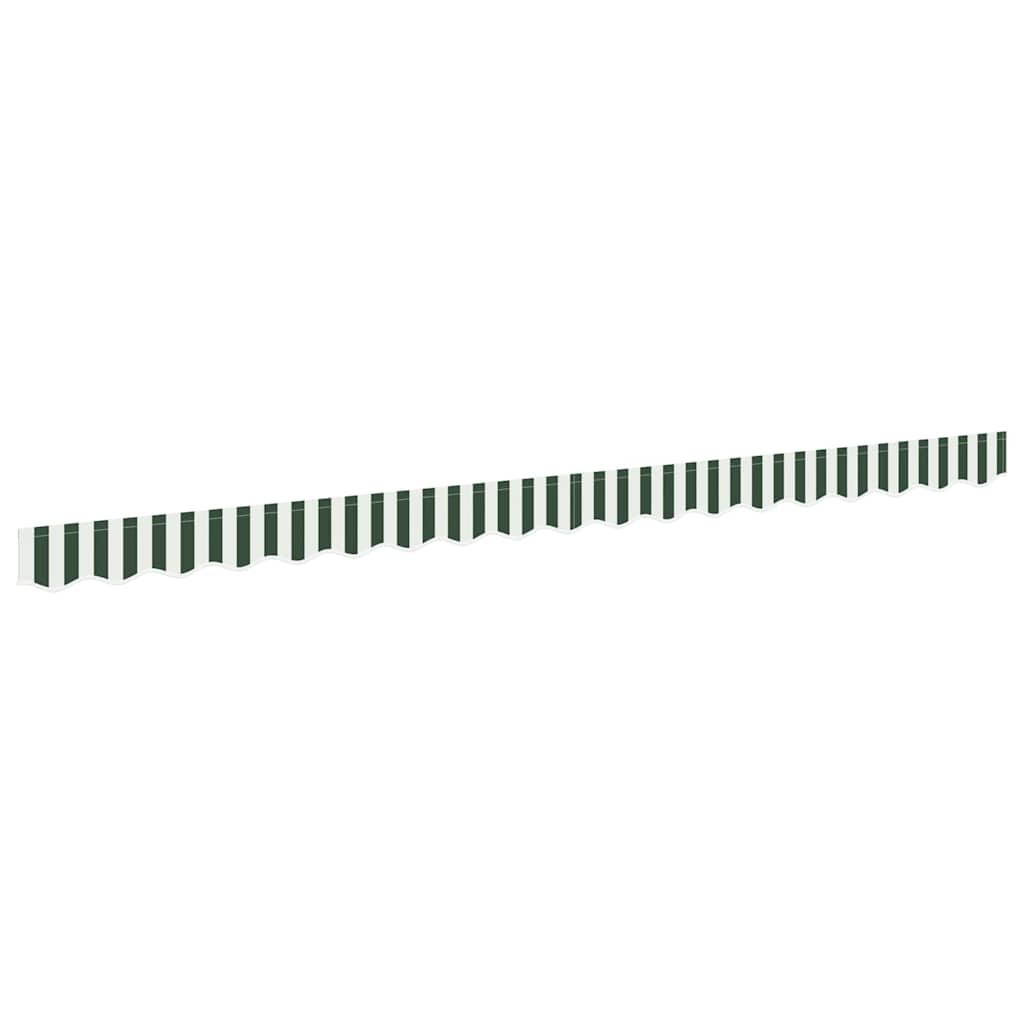 Awning Valance Replacement Green and White 4 m Polyester