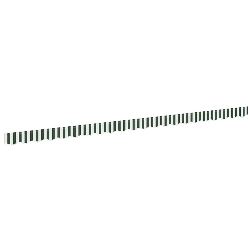 Awning Valance Replacement Green and White 480 x 20 cm