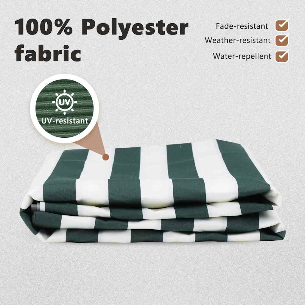 Awning Valance Replacement Green and White 6 m Polyester