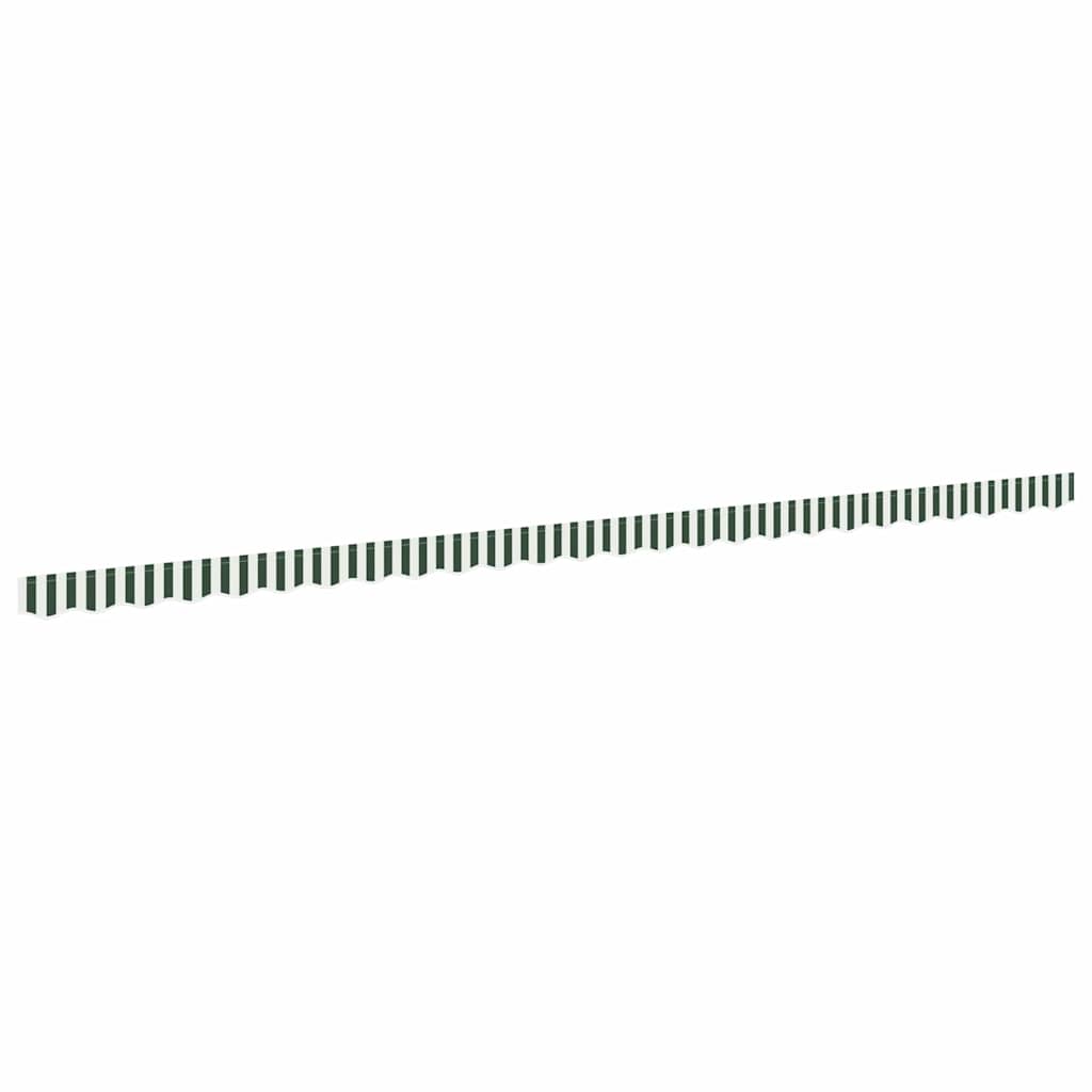 Awning Valance Replacement Green and White 6 m Polyester
