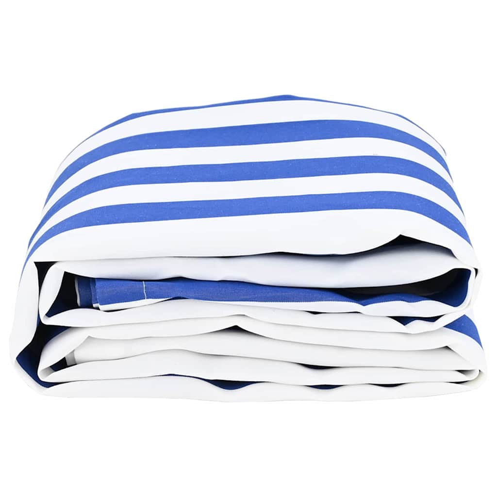 Awning Replacement Fabric Blue and White 1000 x 160 cm