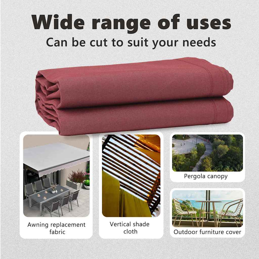 Awning Replacement Fabric Burgundy 1000 x 160 cm Polyester