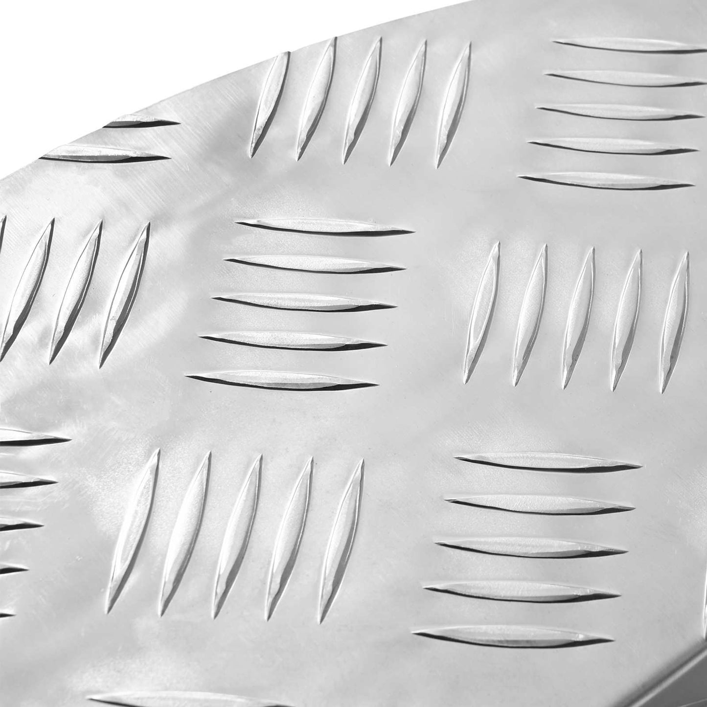 Stair Tread Crescent 5 pcs Silver 60 x 18 x 2.5 cm Aluminium