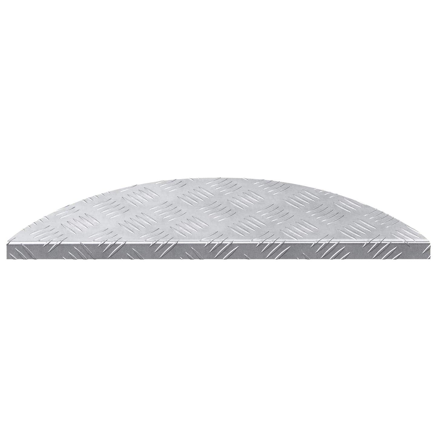 Stair Tread Crescent 5 pcs Silver 60 x 18 x 2.5 cm Aluminium