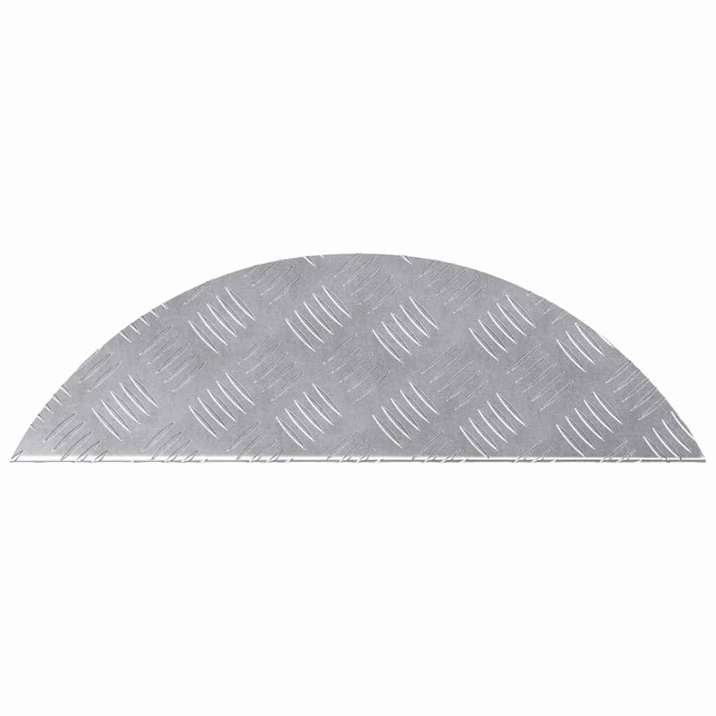 Stair Tread Crescent 15 pcs Silver 60 x 18 x 2.5 cm Aluminium
