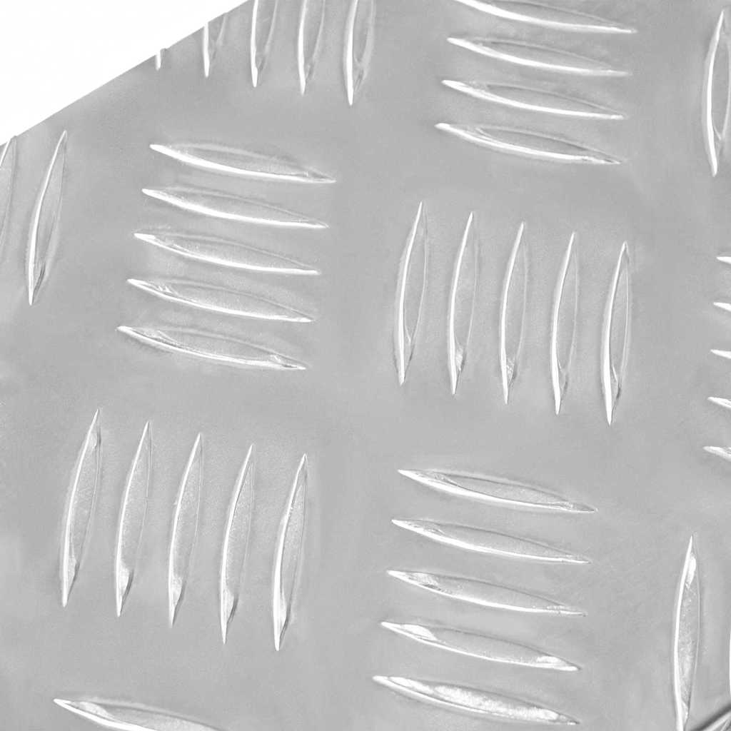 Stair Tread 10 pcs Silver 60 x 18 x 2.5 cm Aluminium