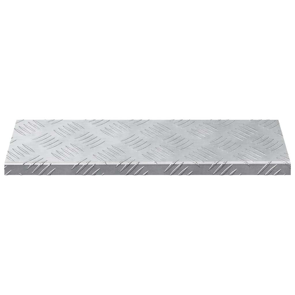 Stair Tread 10 pcs Silver 60 x 18 x 2.5 cm Aluminium