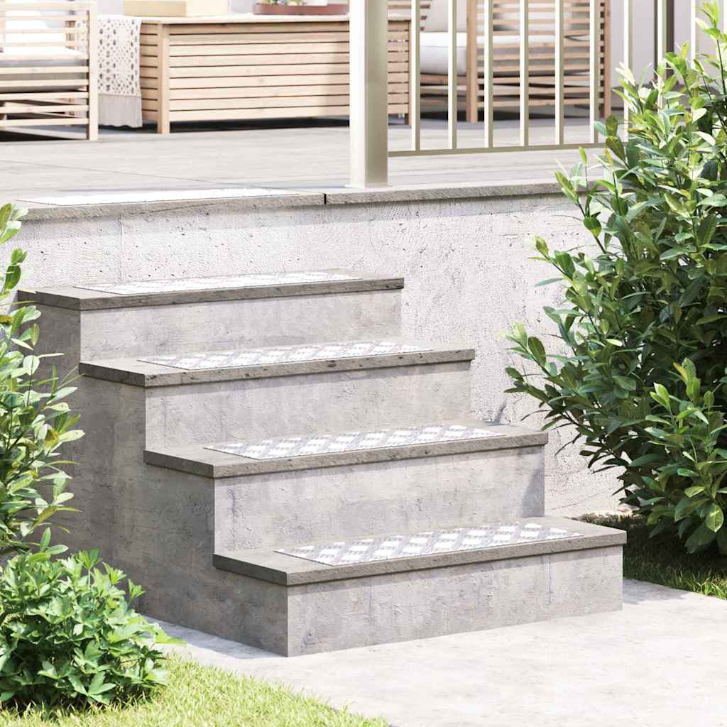 Stair Tread Rectangular 2 pcs Silver 60 x 20 cm Aluminium