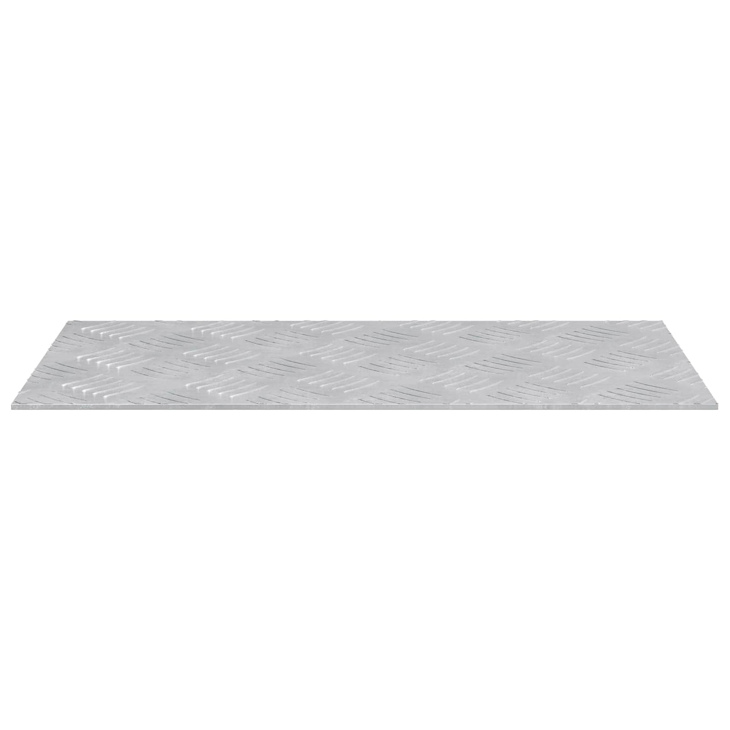 Stair Tread Rectangular 2 pcs Silver 50 x 25 cm Aluminium