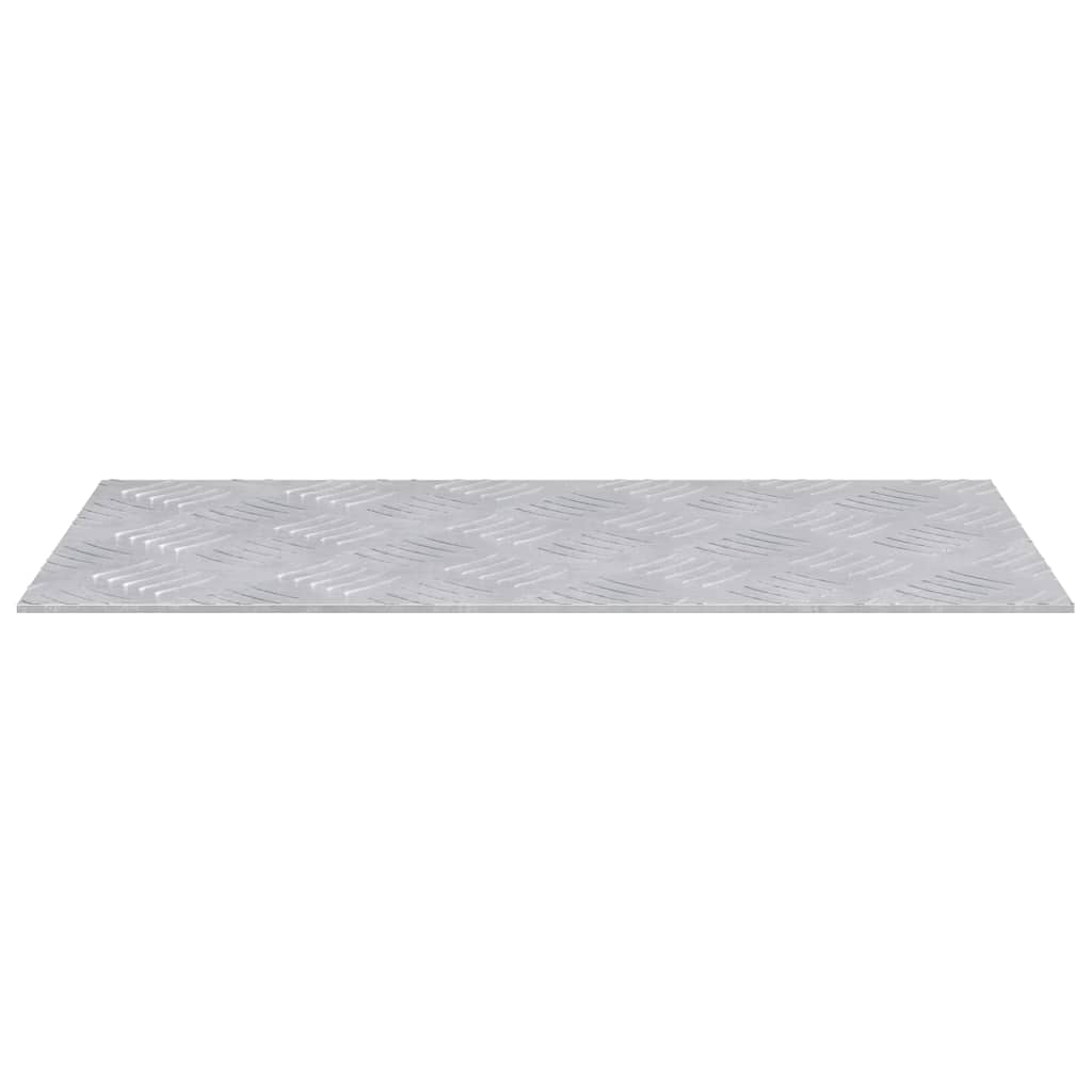 Stair Tread Rectangular 2 pcs Silver 50 x 25 cm Aluminium