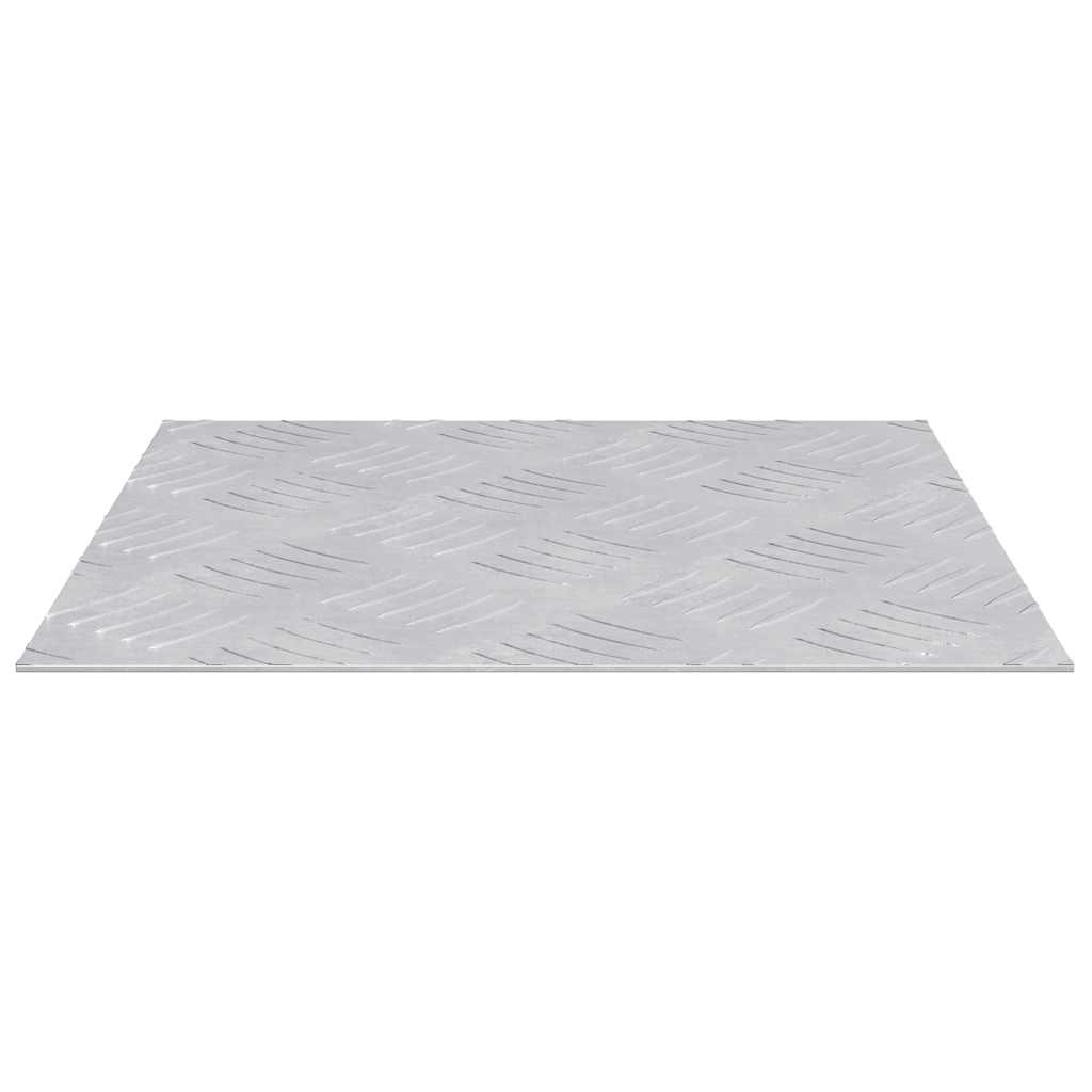 Stair Tread Square 2 pcs Silver 30 x 30 cm Aluminium