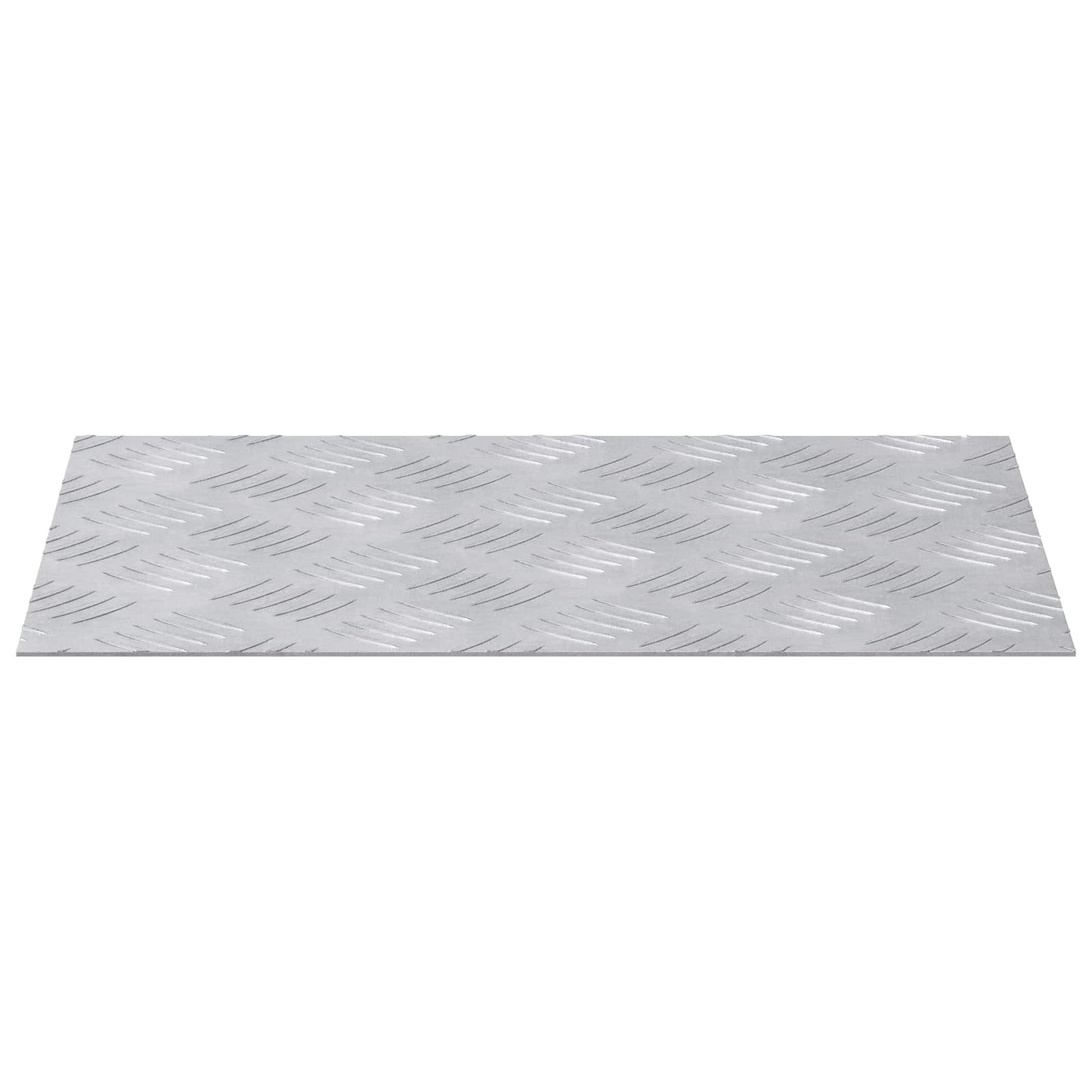 Stair Tread Rectangular 4 pcs Silver 40 x 30 cm Aluminium