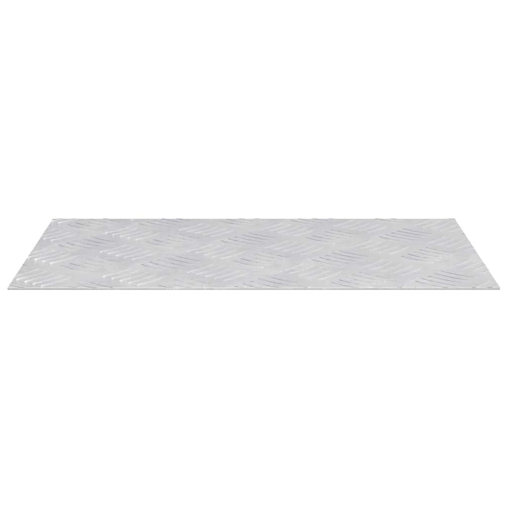Stair Tread 4 pcs 50 x 30 cm Silver Aluminium Rectangular