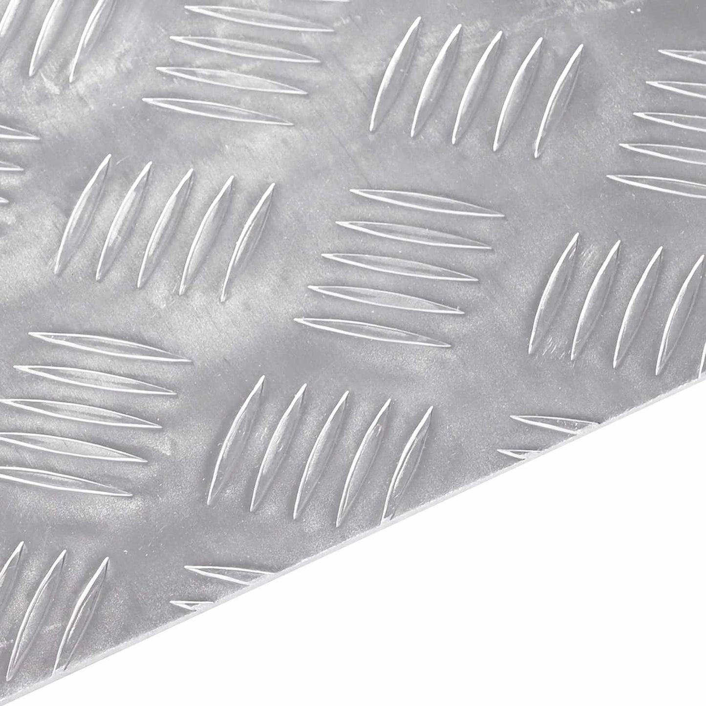 Stair Tread Rectangular 2 pcs Silver 50 x 30 cm Aluminium