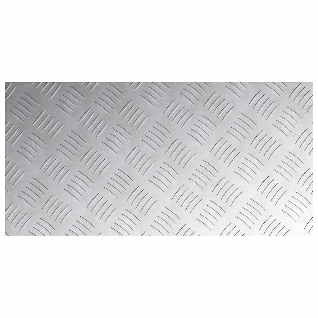 Stair Tread 4 pcs 60 x 30 cm Silver Aluminium Rectangular