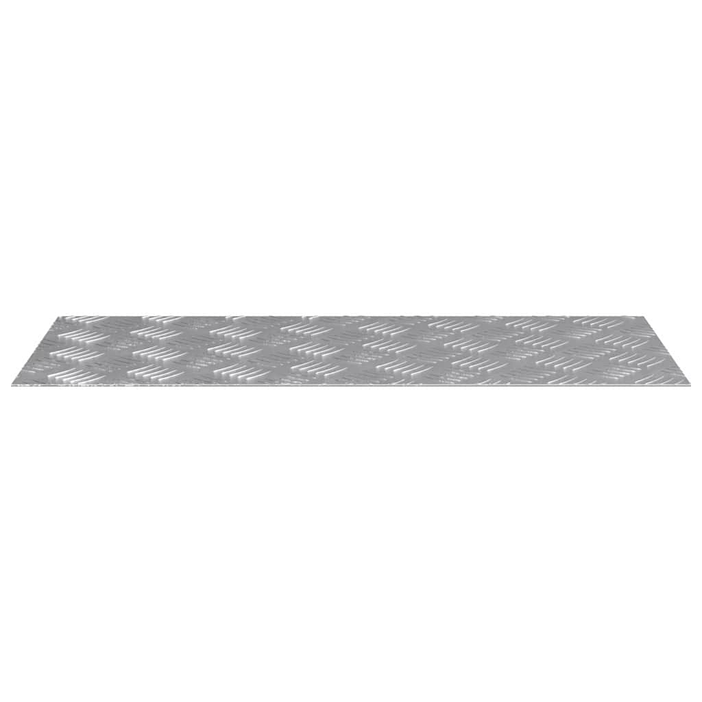 Stair Tread Rectangular 4 pcs Silver 70 x 30 cm Aluminium