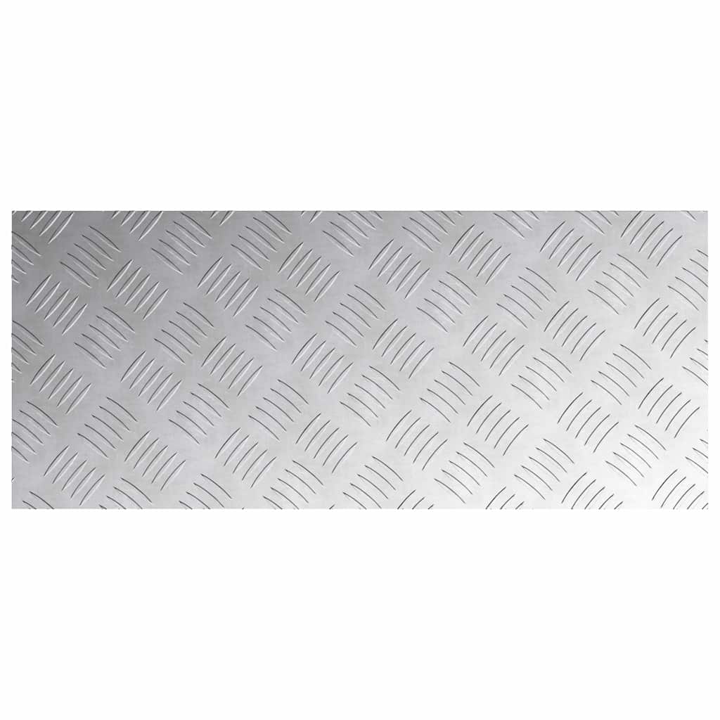 Stair Tread Rectangular 4 pcs Silver 70 x 30 cm Aluminium